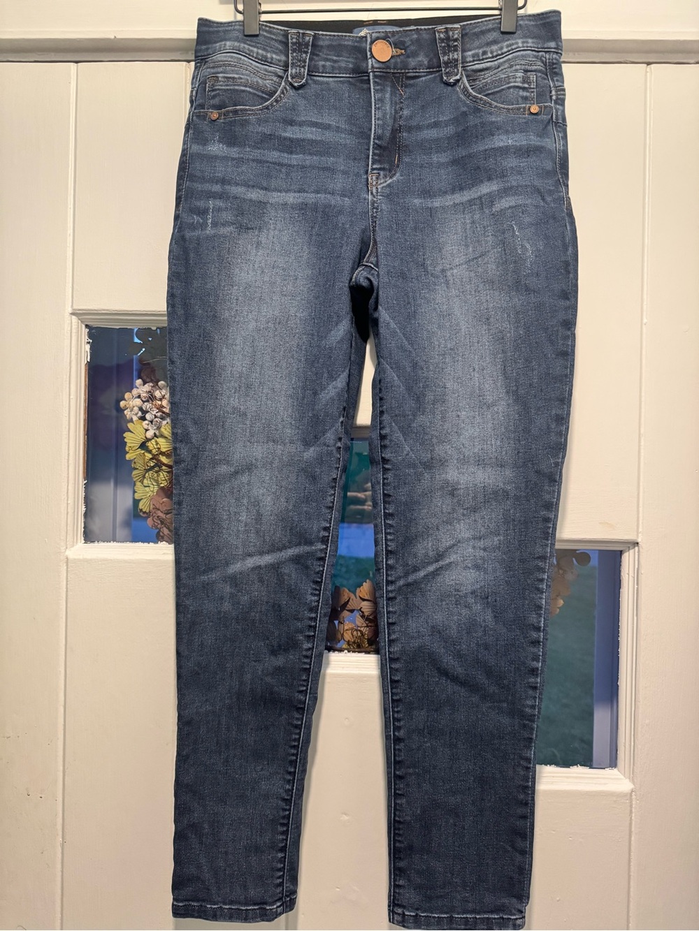 Democracy Absolution Jeans Womens Size 10 Blue Mid Rise Skinny Stretch Denim